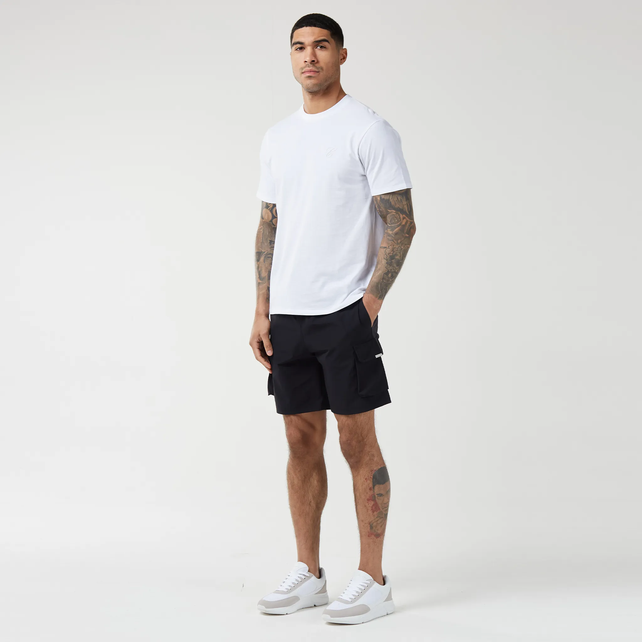 Premium Tech Cargo Short | Black