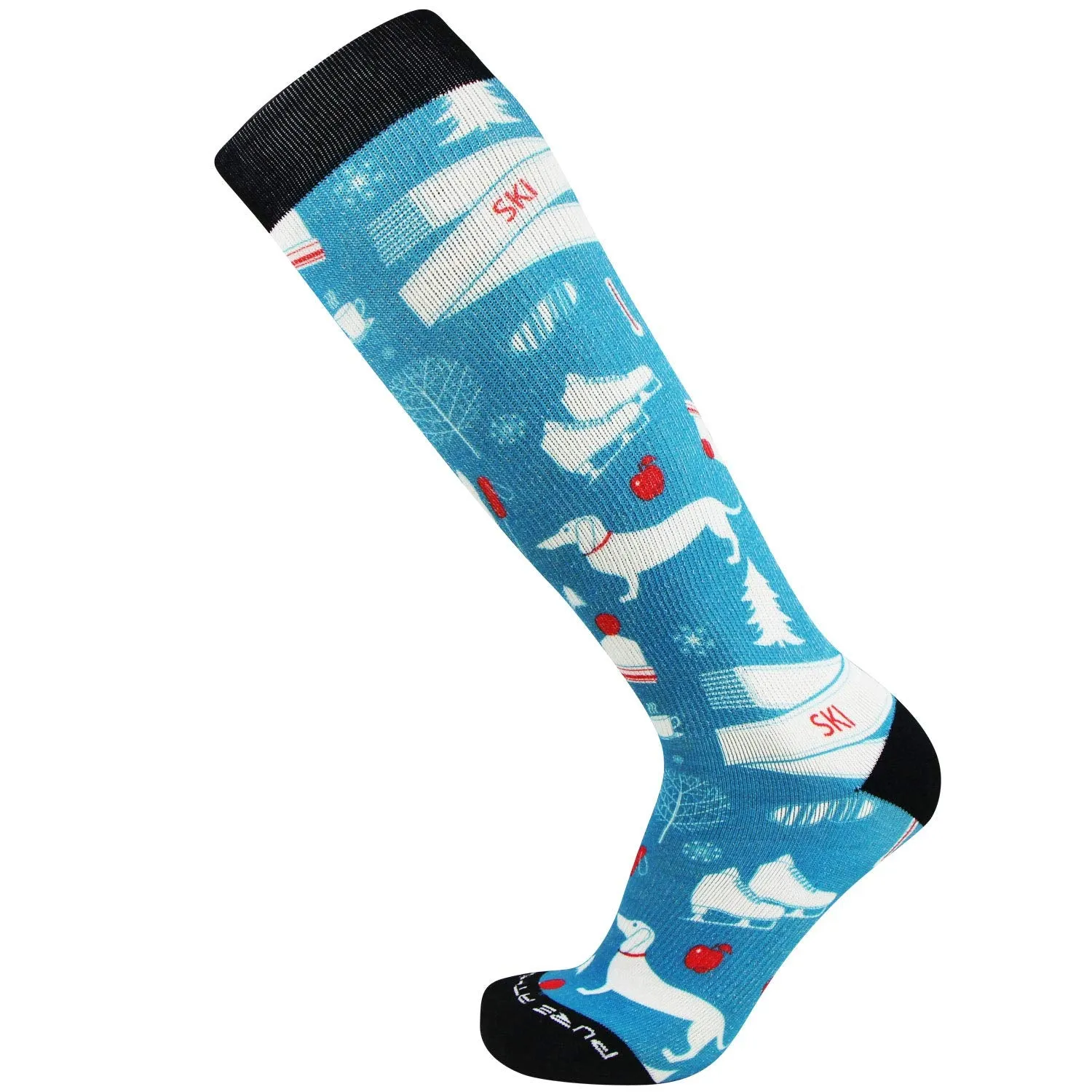 Print Wool Ski Socks