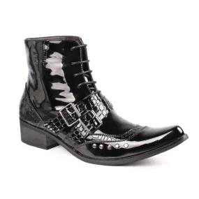 Punk Pike Snakeskin Boots - Men's Size 6