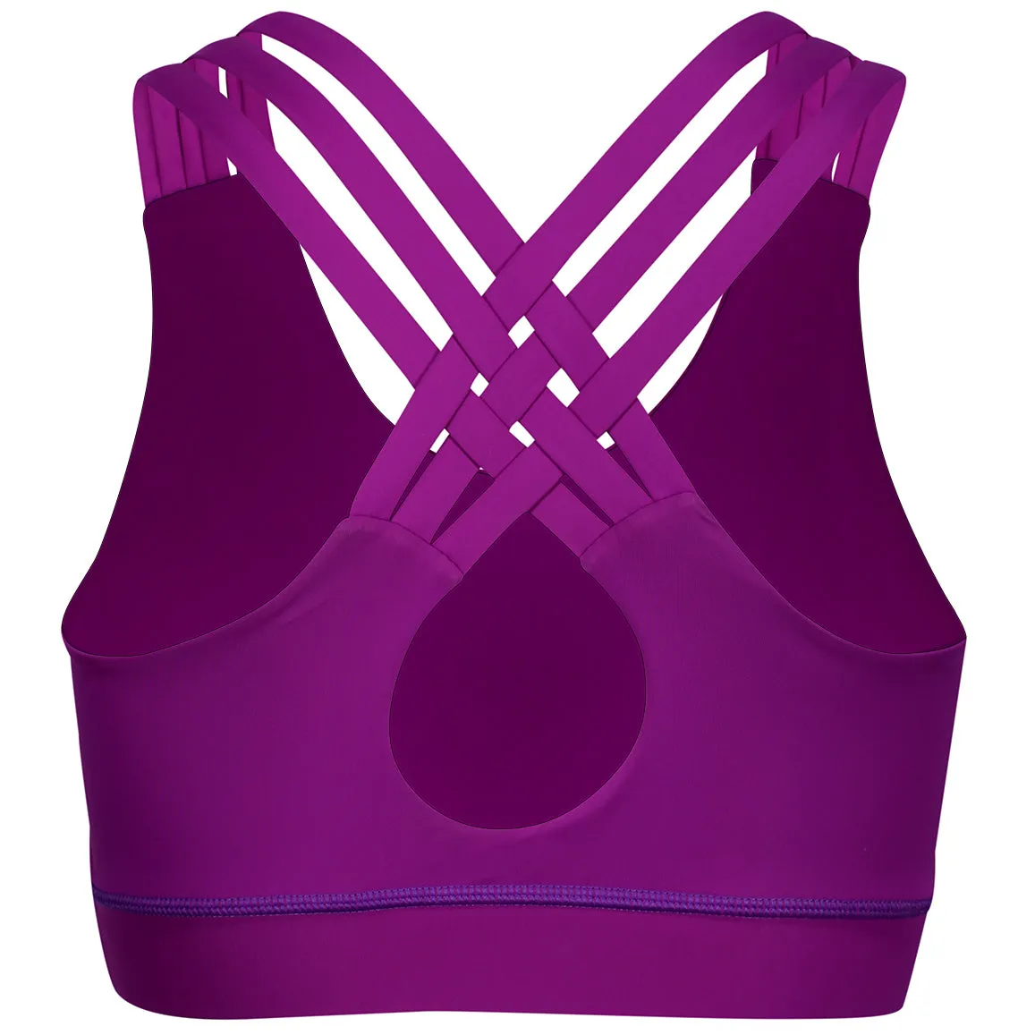 Purple Cross Back Bra