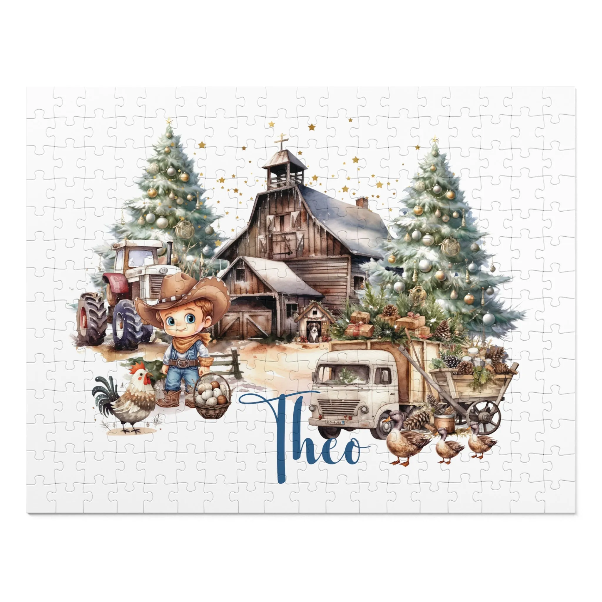 Puzzle, Country Cowboy, Personalised/Non-Personalised (30, 110, 252, 500,1000-Piece)