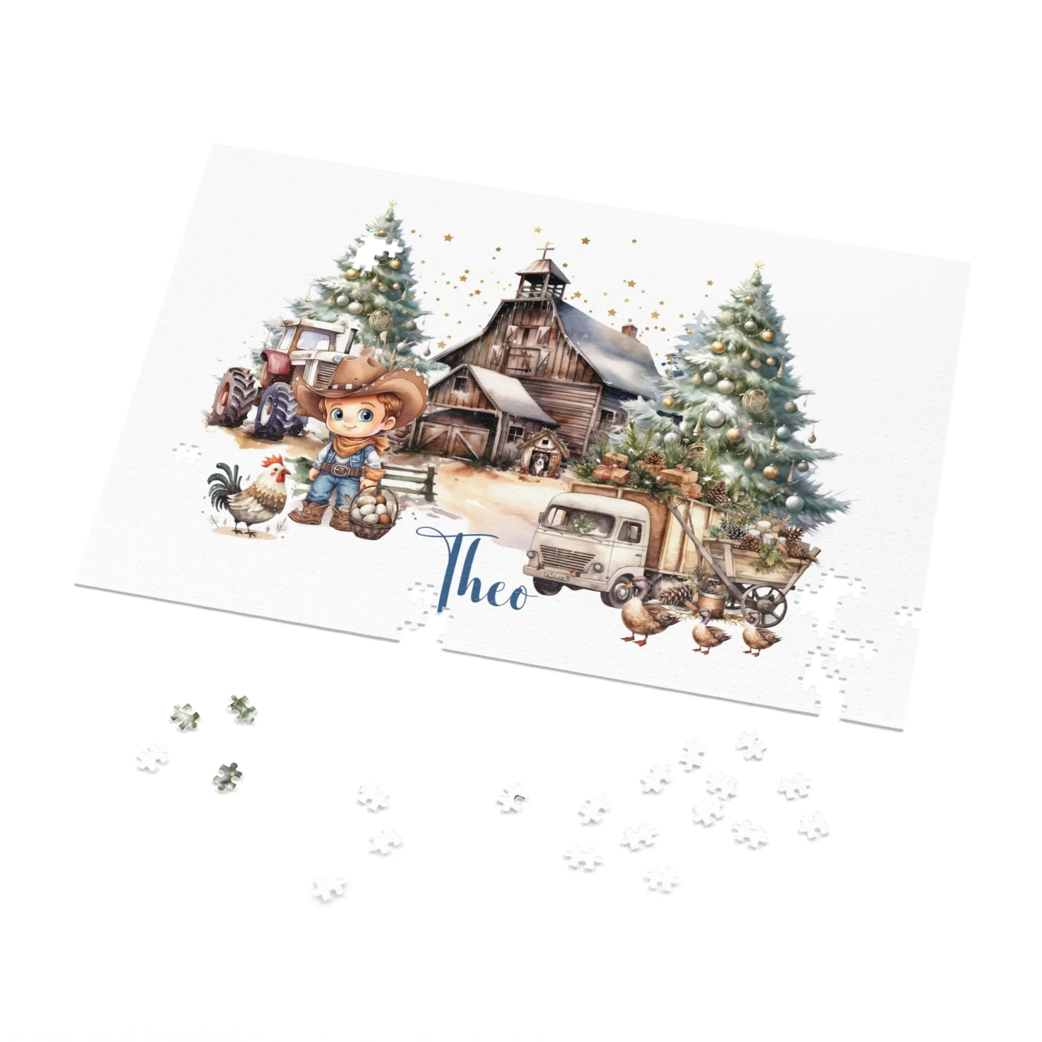 Puzzle, Country Cowboy, Personalised/Non-Personalised (30, 110, 252, 500,1000-Piece)