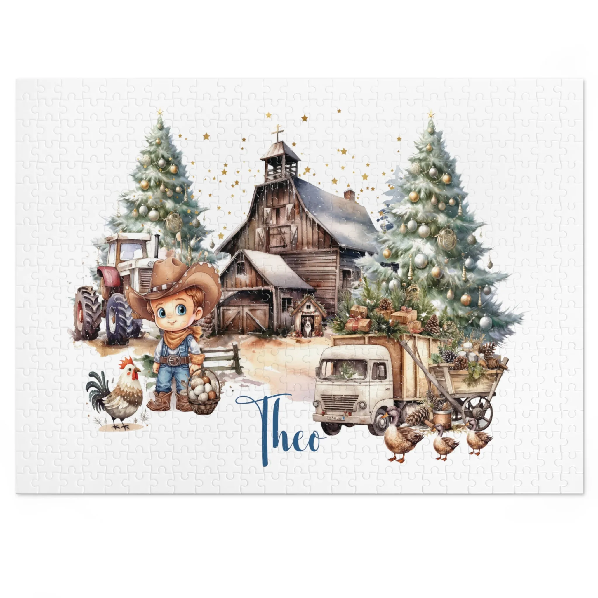 Puzzle, Country Cowboy, Personalised/Non-Personalised (30, 110, 252, 500,1000-Piece)