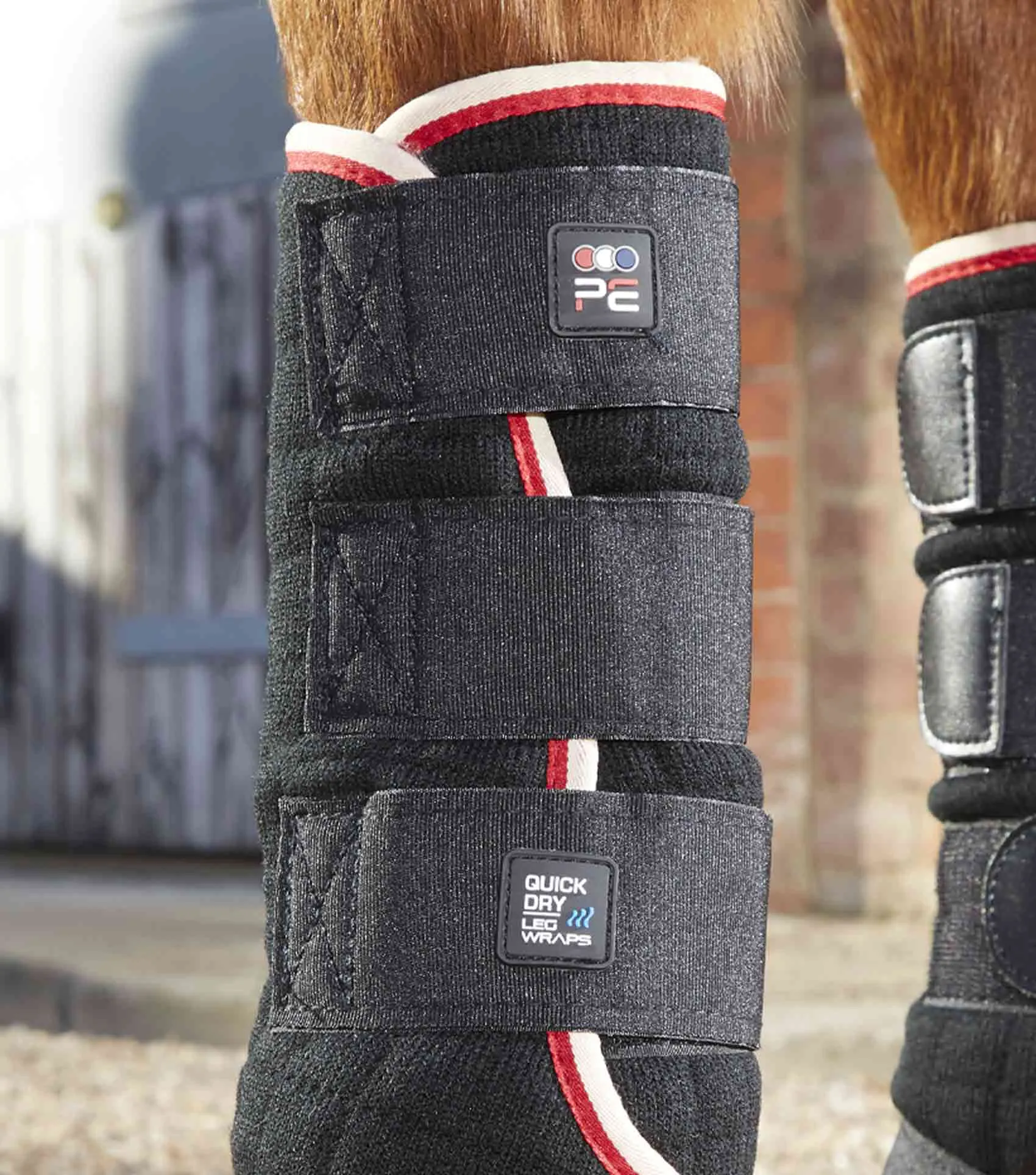 Quick Dry Horse Leg Wraps Black