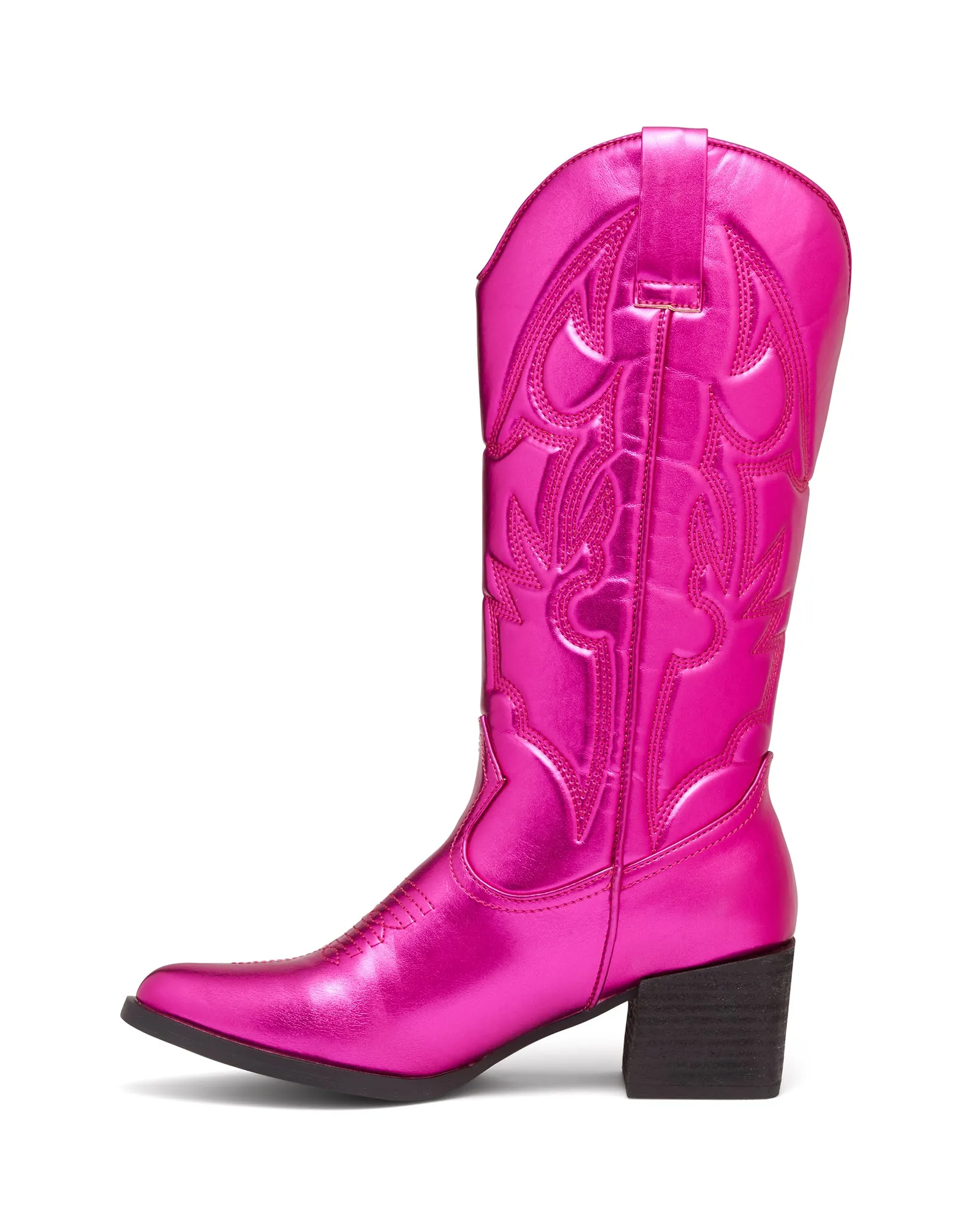 Ranger Cowboy Boot Metallic Pink