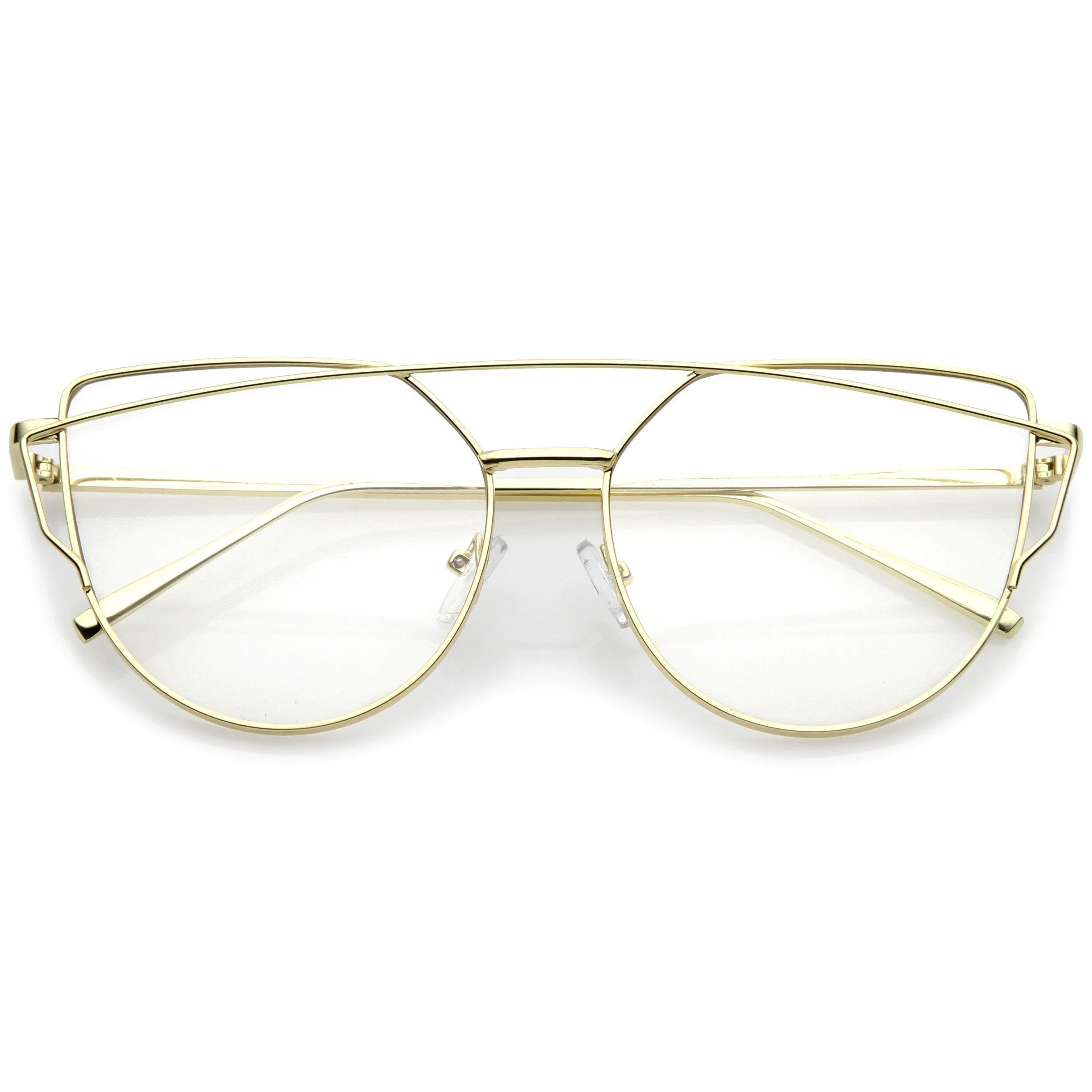 Retro Modern Intricately Designed Clear Lens Glasses