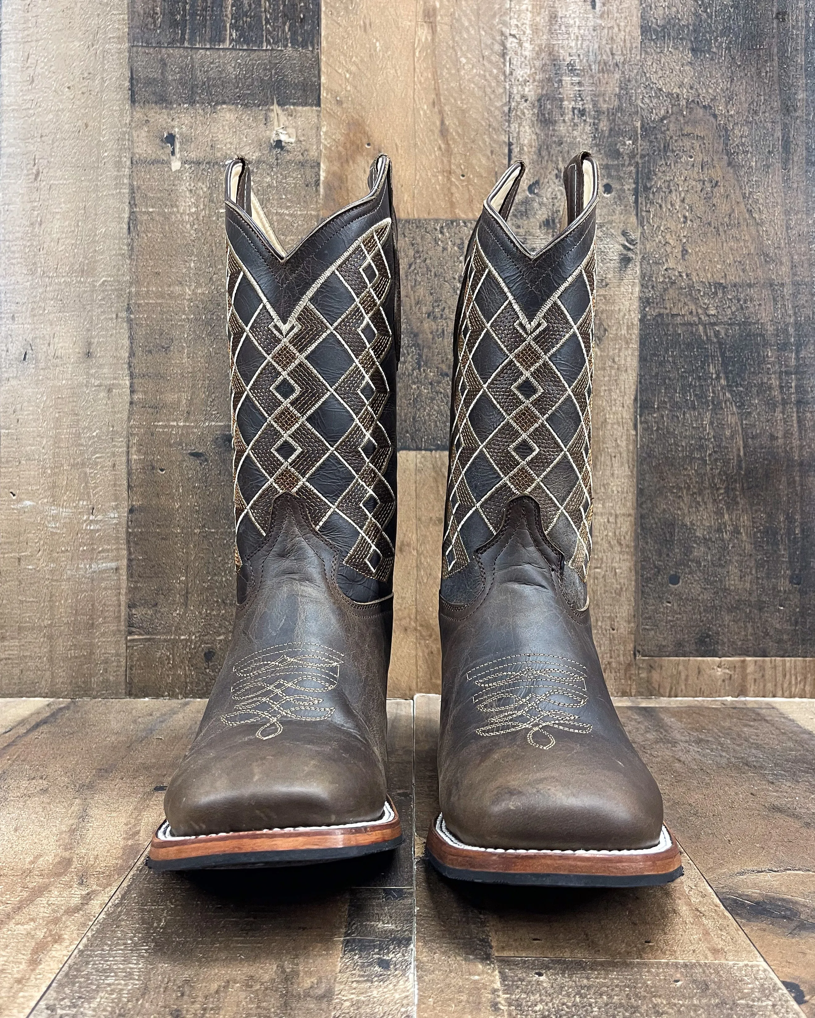 RHOMBUS | MEN SQUARE TOE COWBOY BOOTS