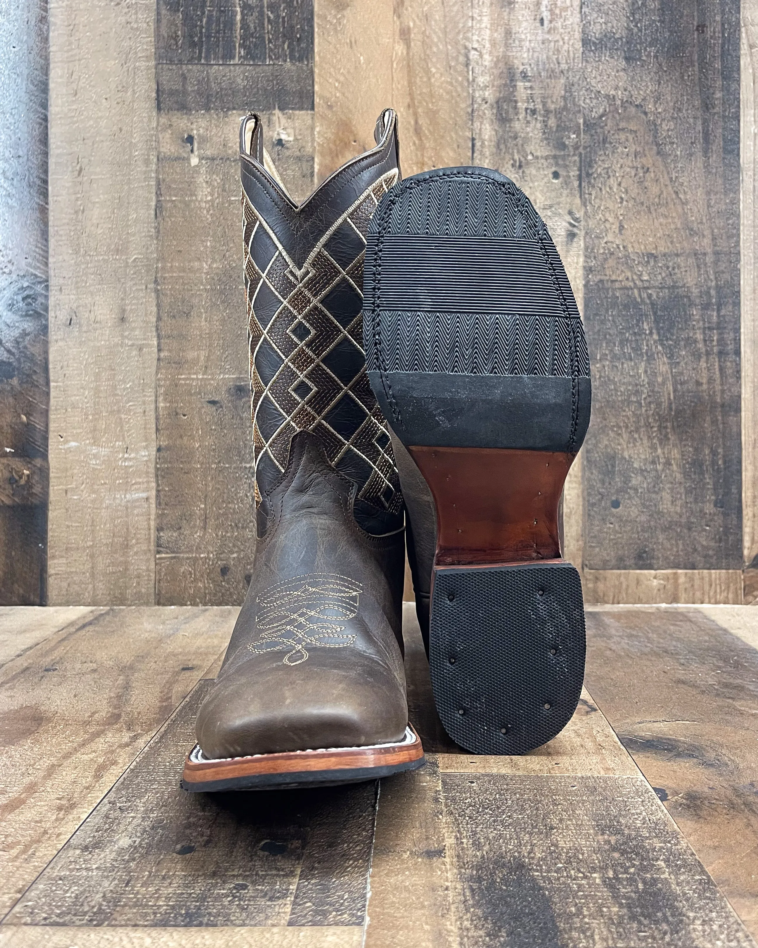 RHOMBUS | MEN SQUARE TOE COWBOY BOOTS