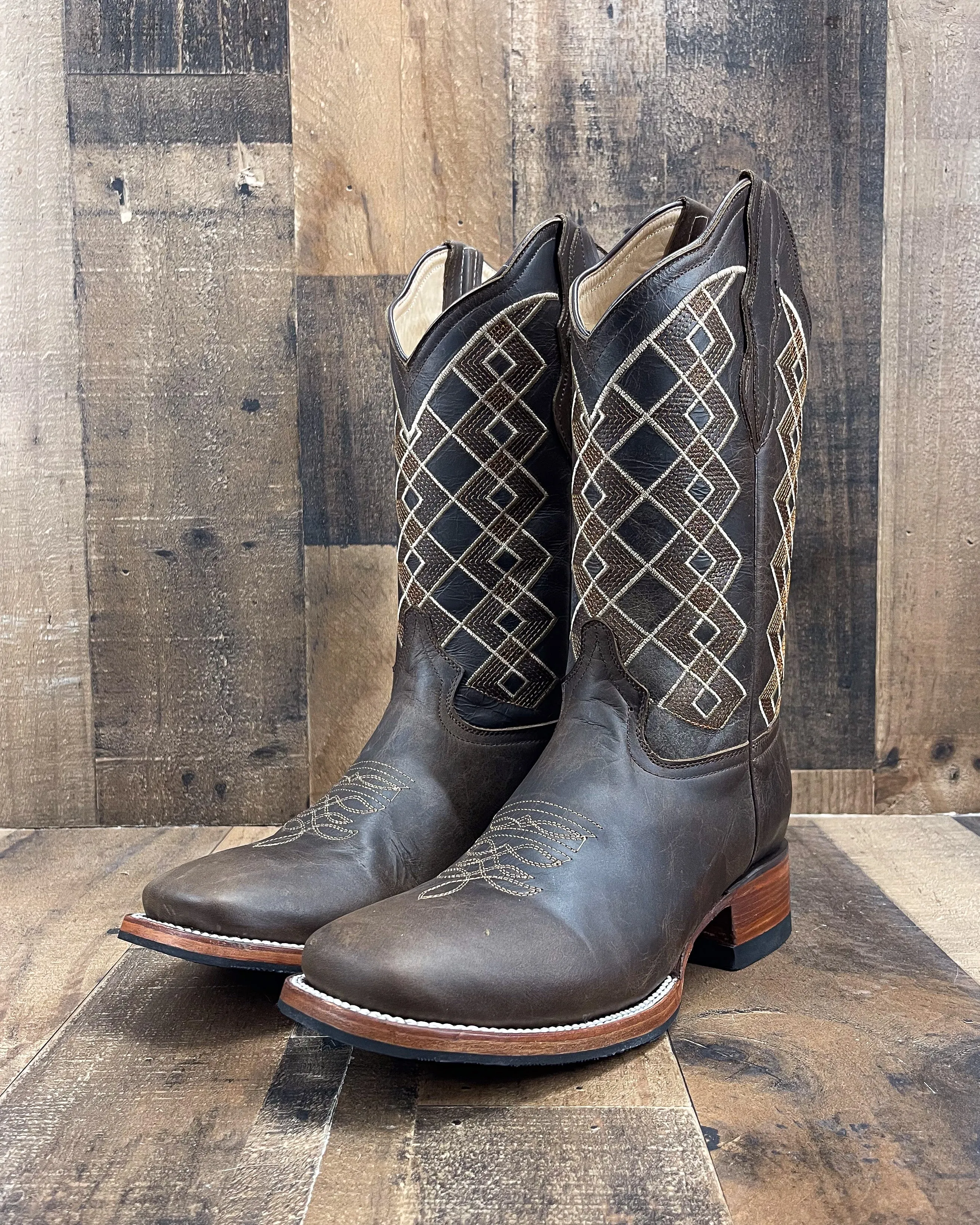 RHOMBUS | MEN SQUARE TOE COWBOY BOOTS