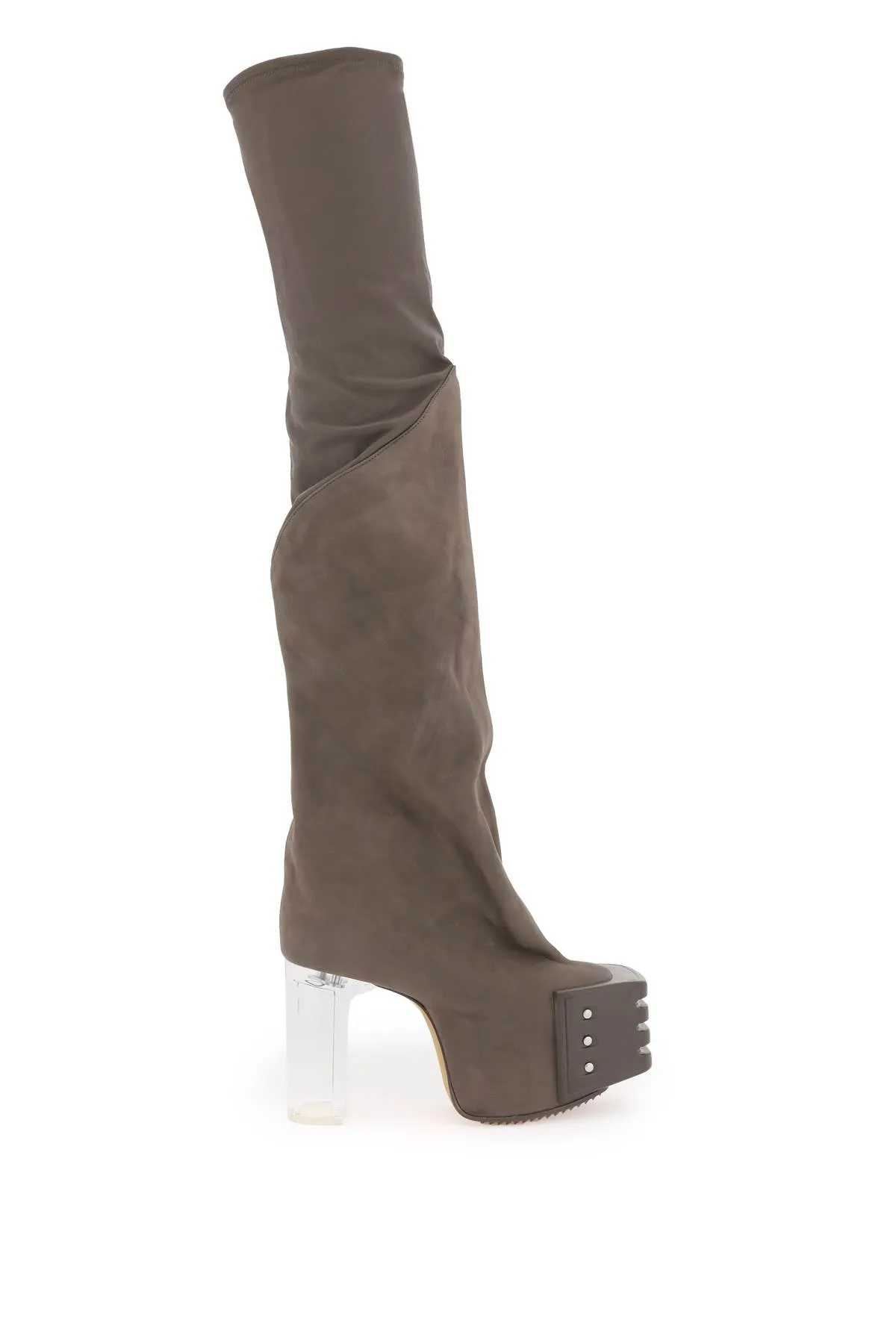 Rick owens oblique high boots with platform