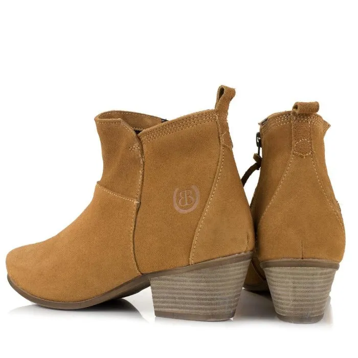 Roxy Suede Boots -Sand