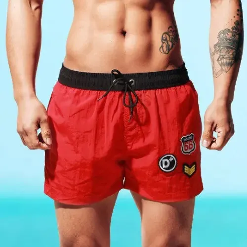 Shiny Badge Swim Shorts