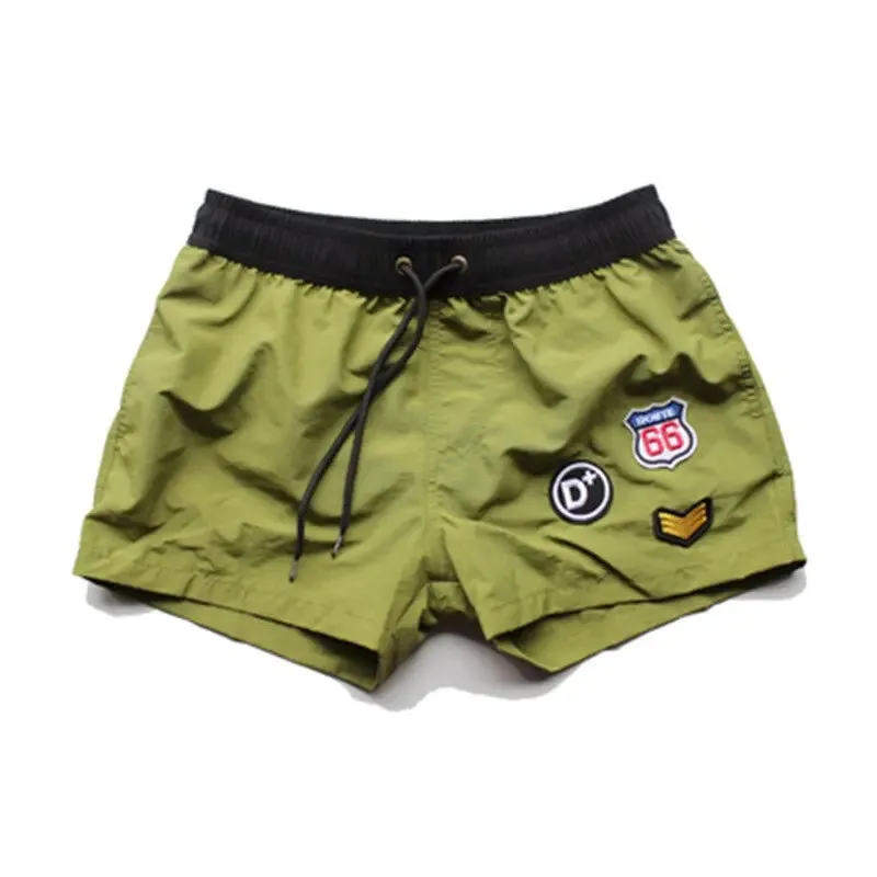 Shiny Badge Swim Shorts