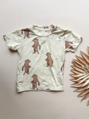 Short Sleeve Essential Tee | Bear and Duck | Luxury Bamboo