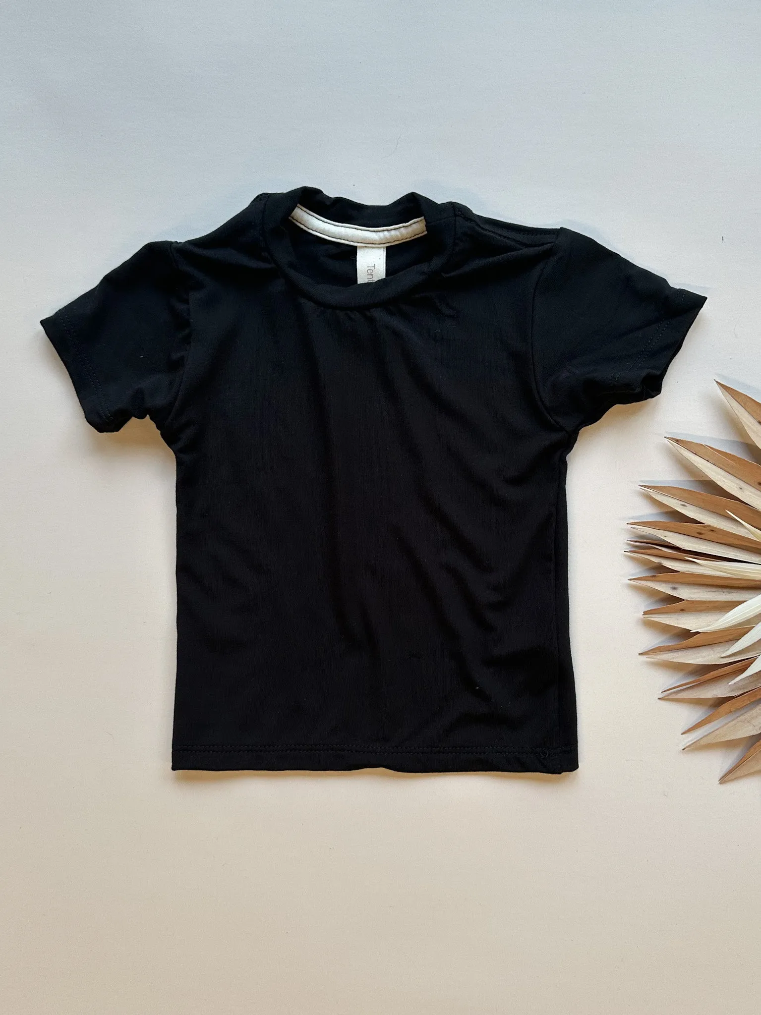 Short Sleeve Essential Tee | Black | Luxury Bamboo