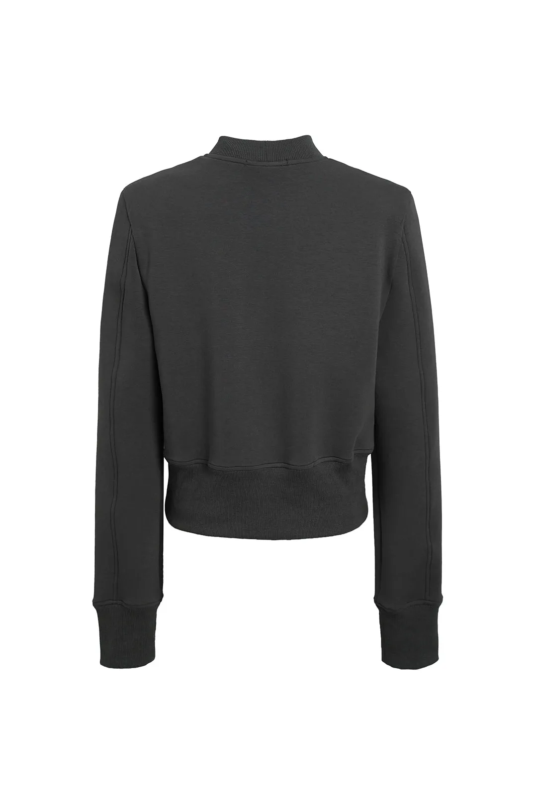 Shoulder pad design top | Long sleeve pullover top | Commuter sweater