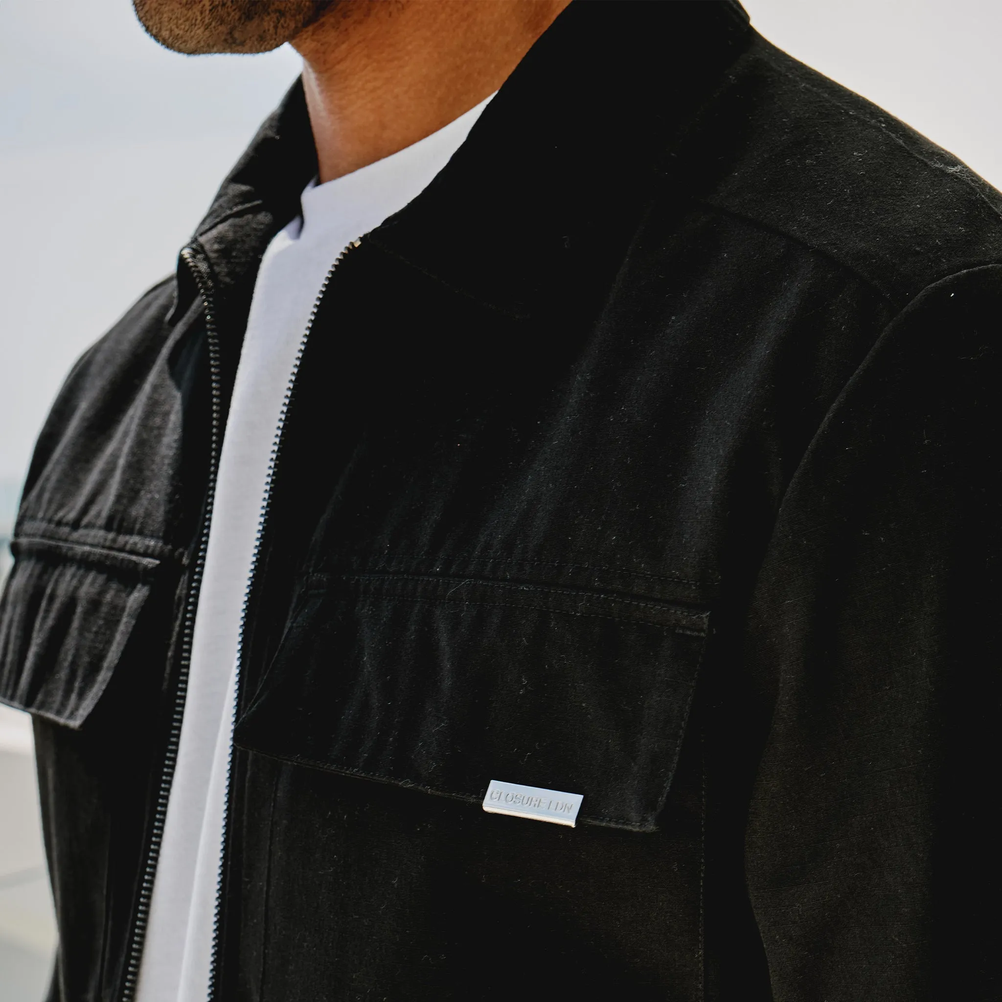 Smart Utility Overshirt | Black