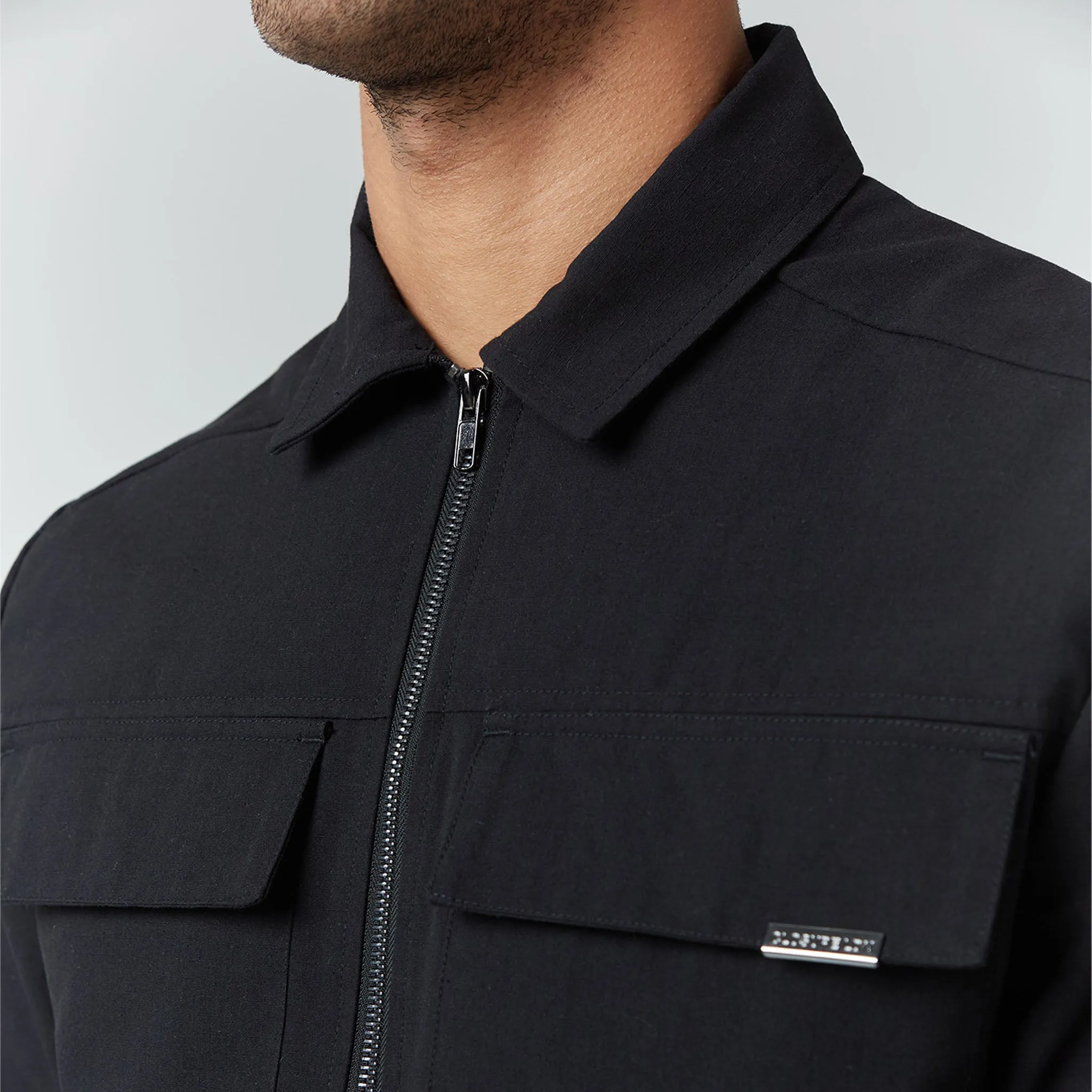 Smart Utility Overshirt | Black