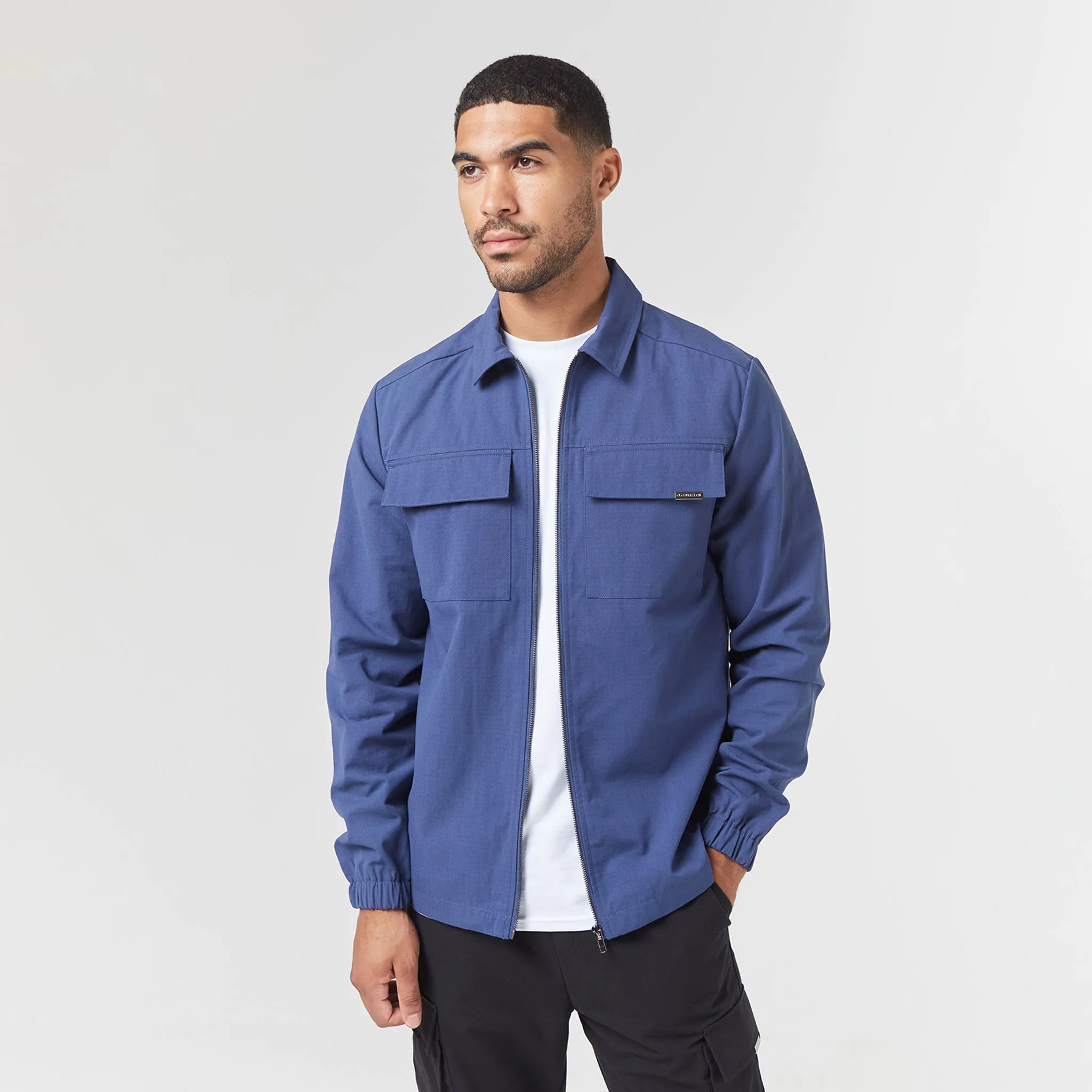 Smart Utility Overshirt | Blue