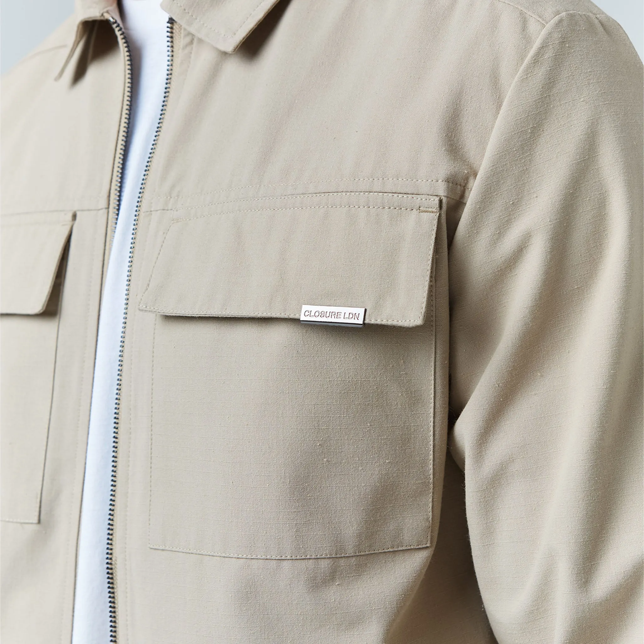 Smart Utility Overshirt | Sand