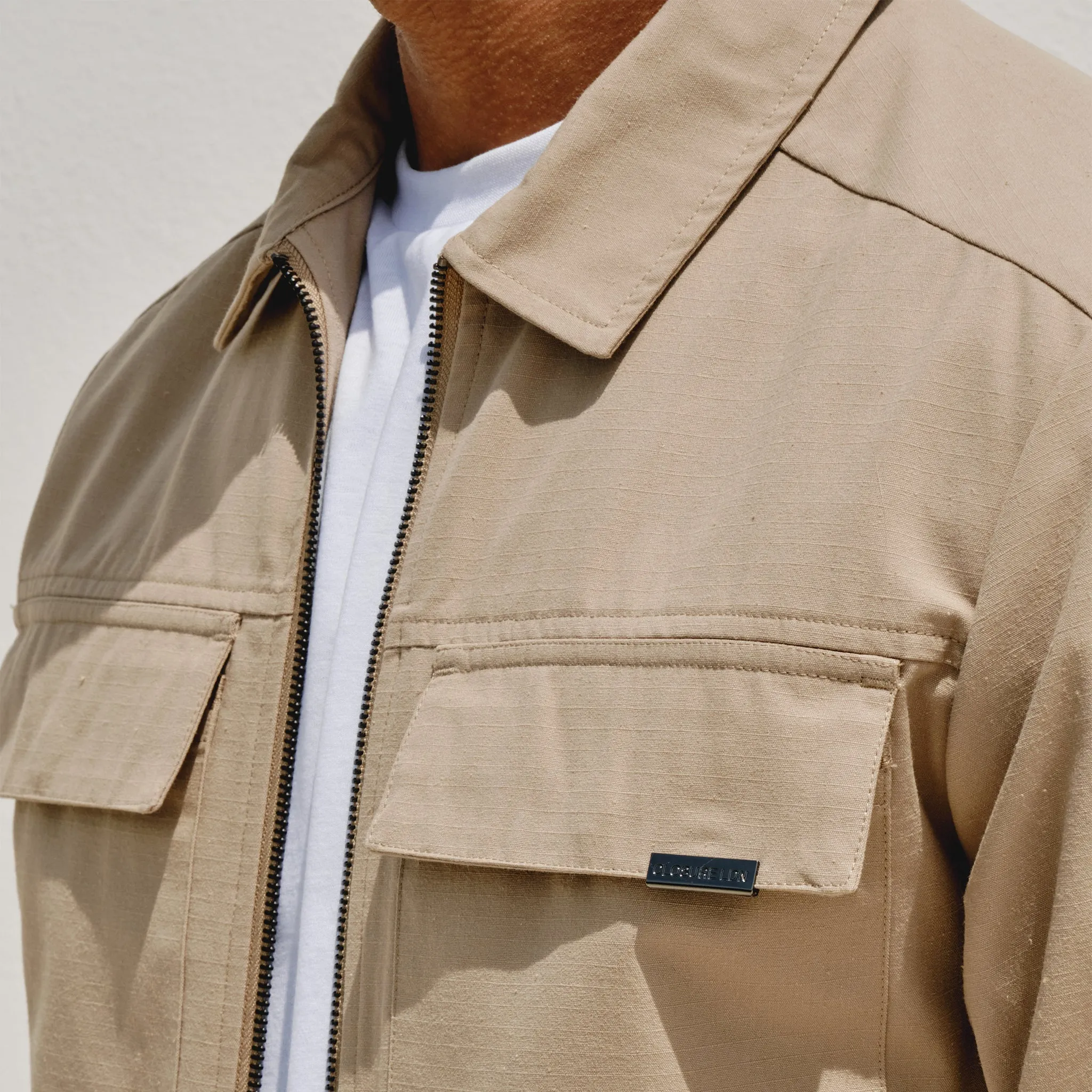 Smart Utility Overshirt | Sand