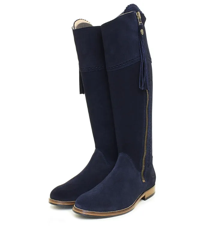 Sovereign Suede Boots with Tassel - Blue