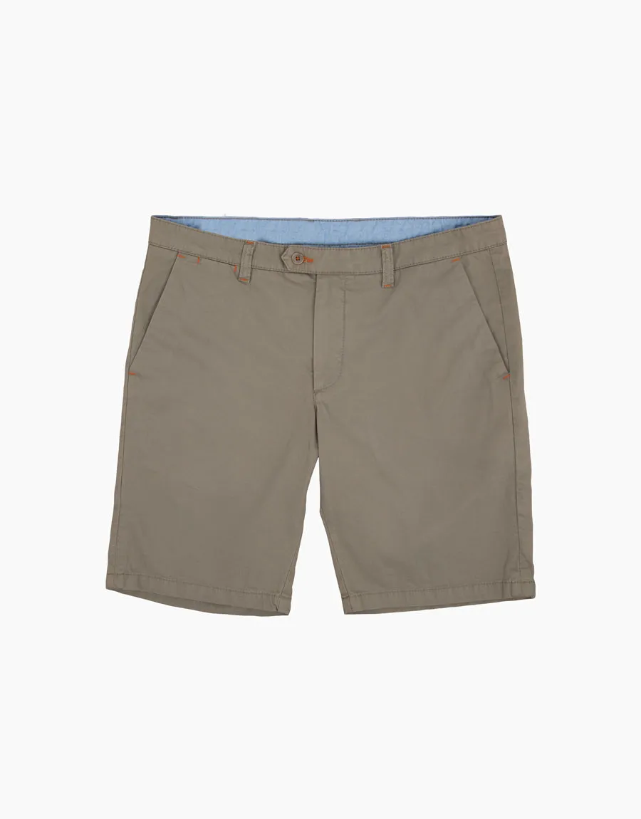 Sumner Light Green Twill Shorts