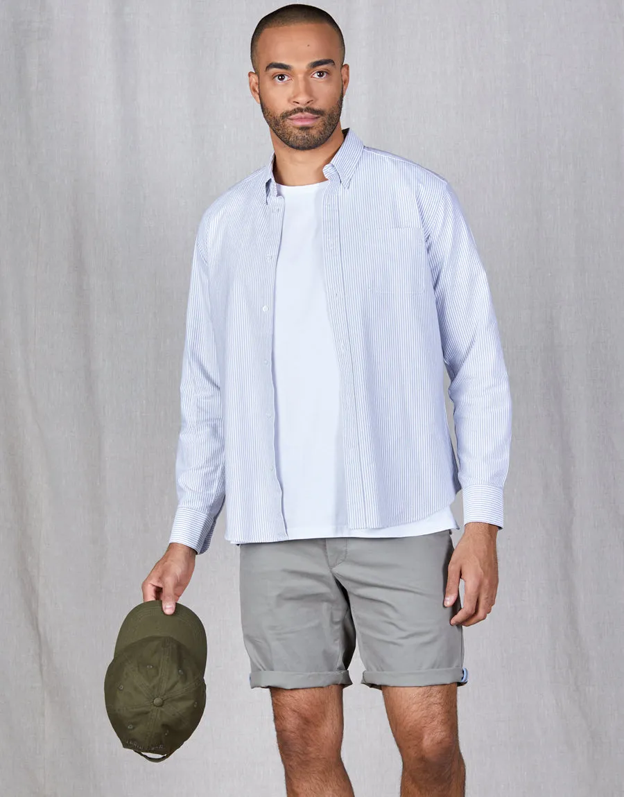 Sumner Light Green Twill Shorts