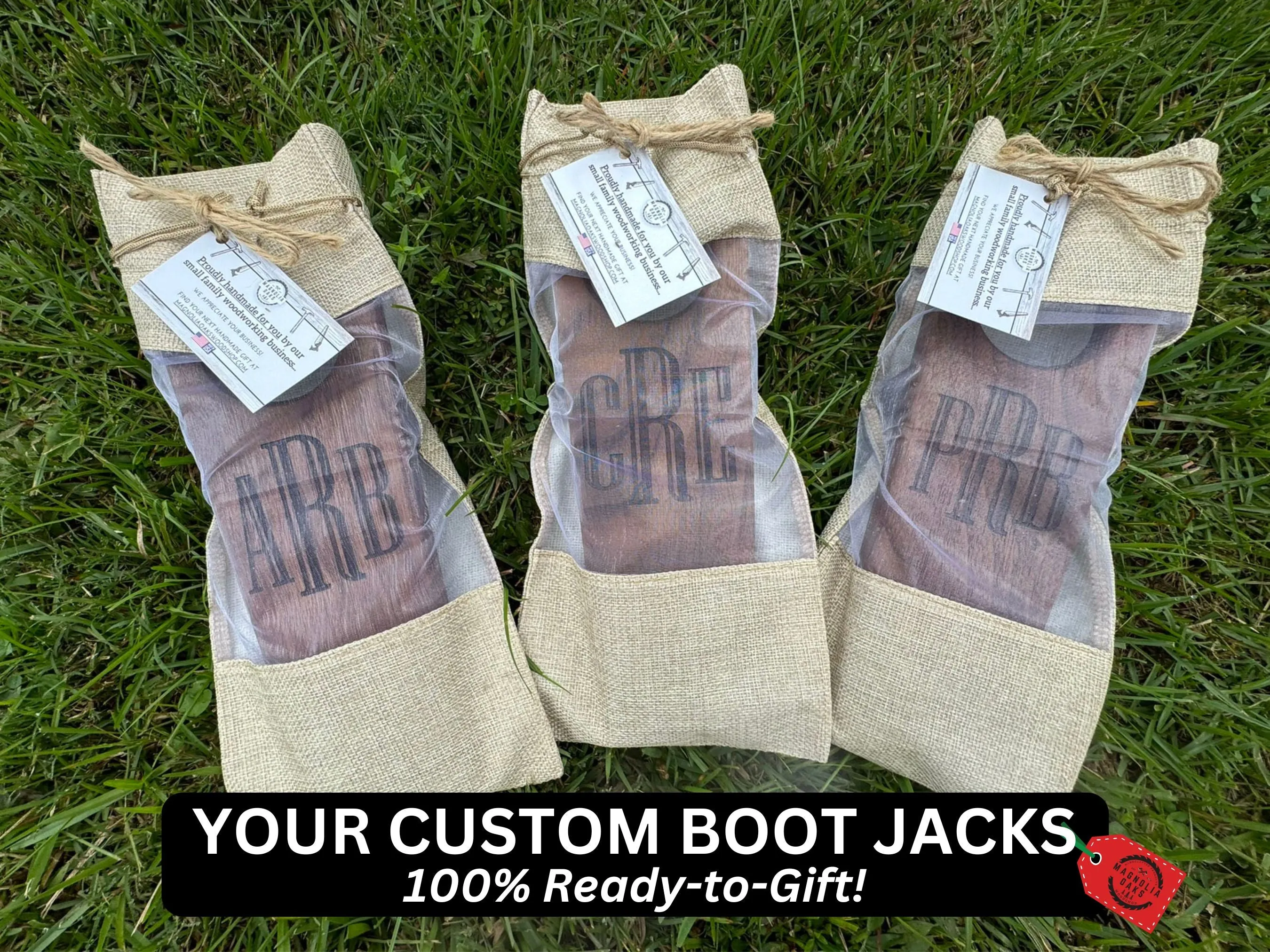 TEST - Personalized Rustic Walnut Boot Jack (Copy)