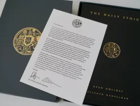 The Daily Stoic (leatherbound signed edition)