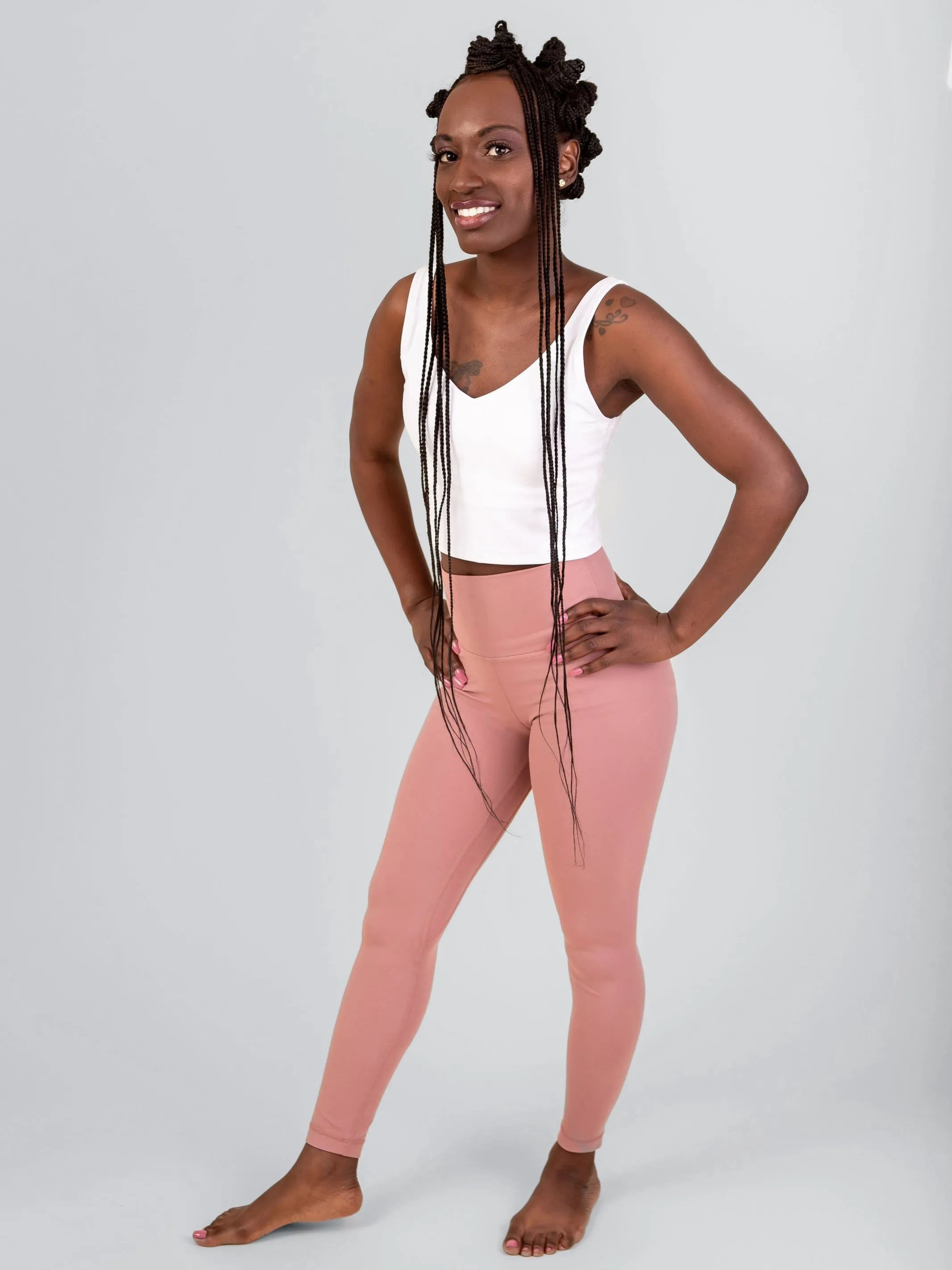 Thrive Leggings - Dusty Rose