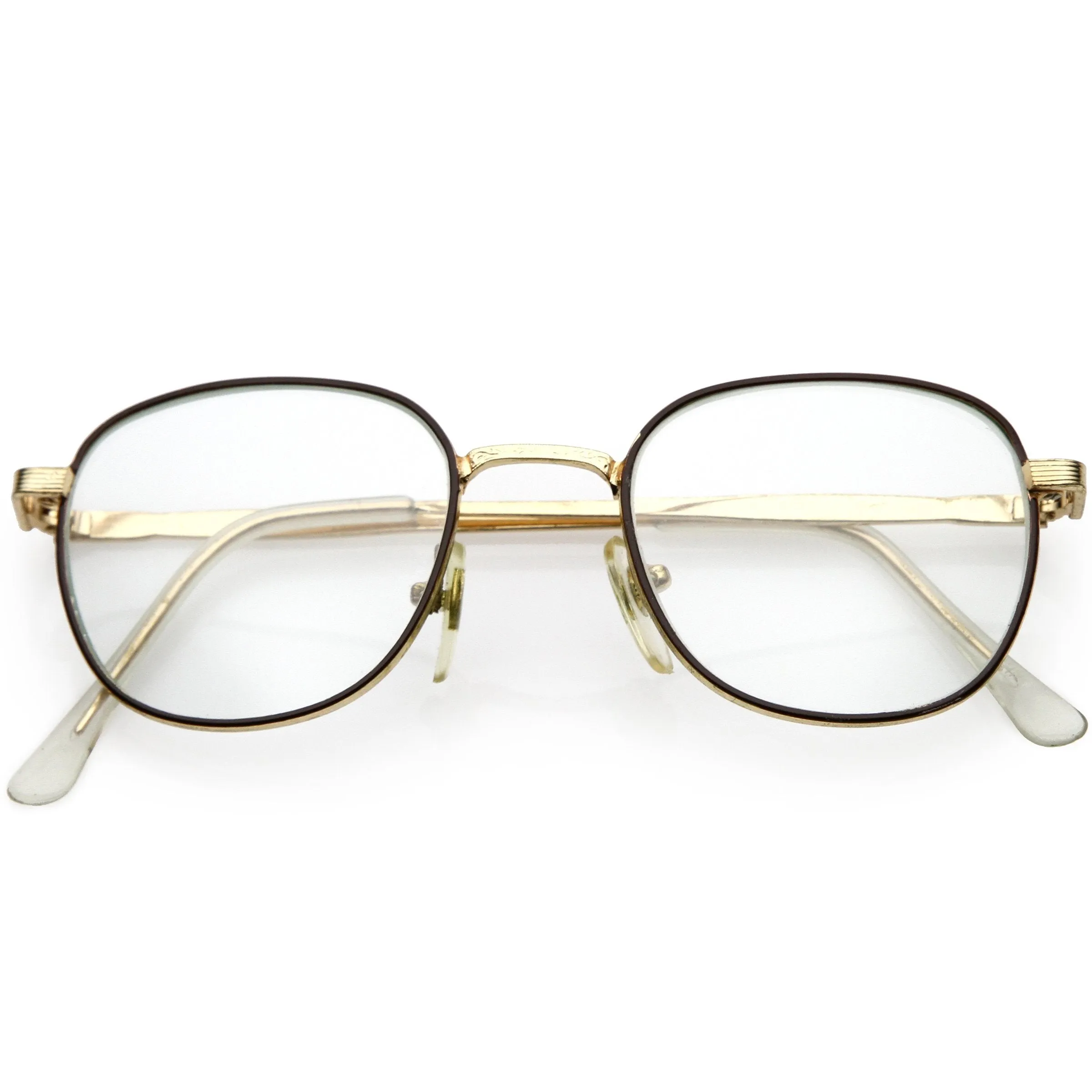 True Vintage Dapper Square Clear Lens Glasses