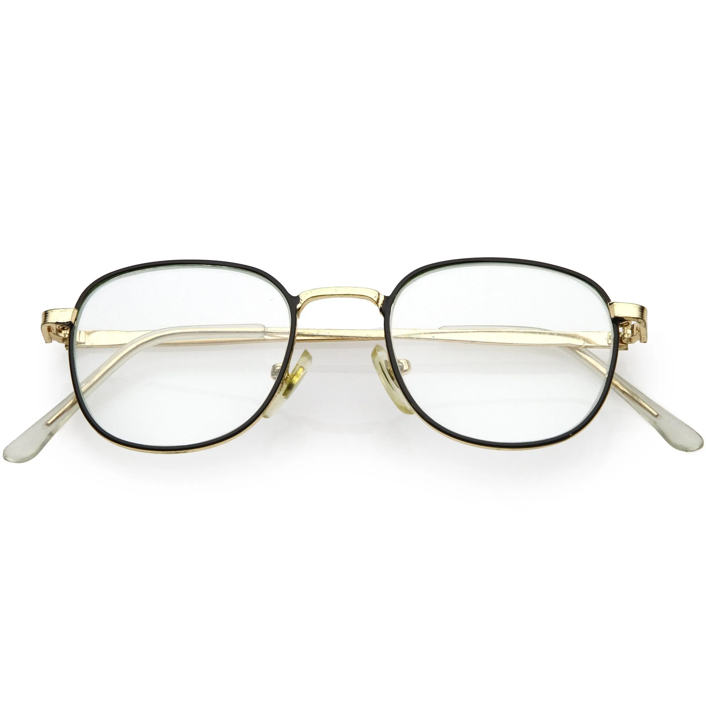 True Vintage Dapper Square Clear Lens Glasses