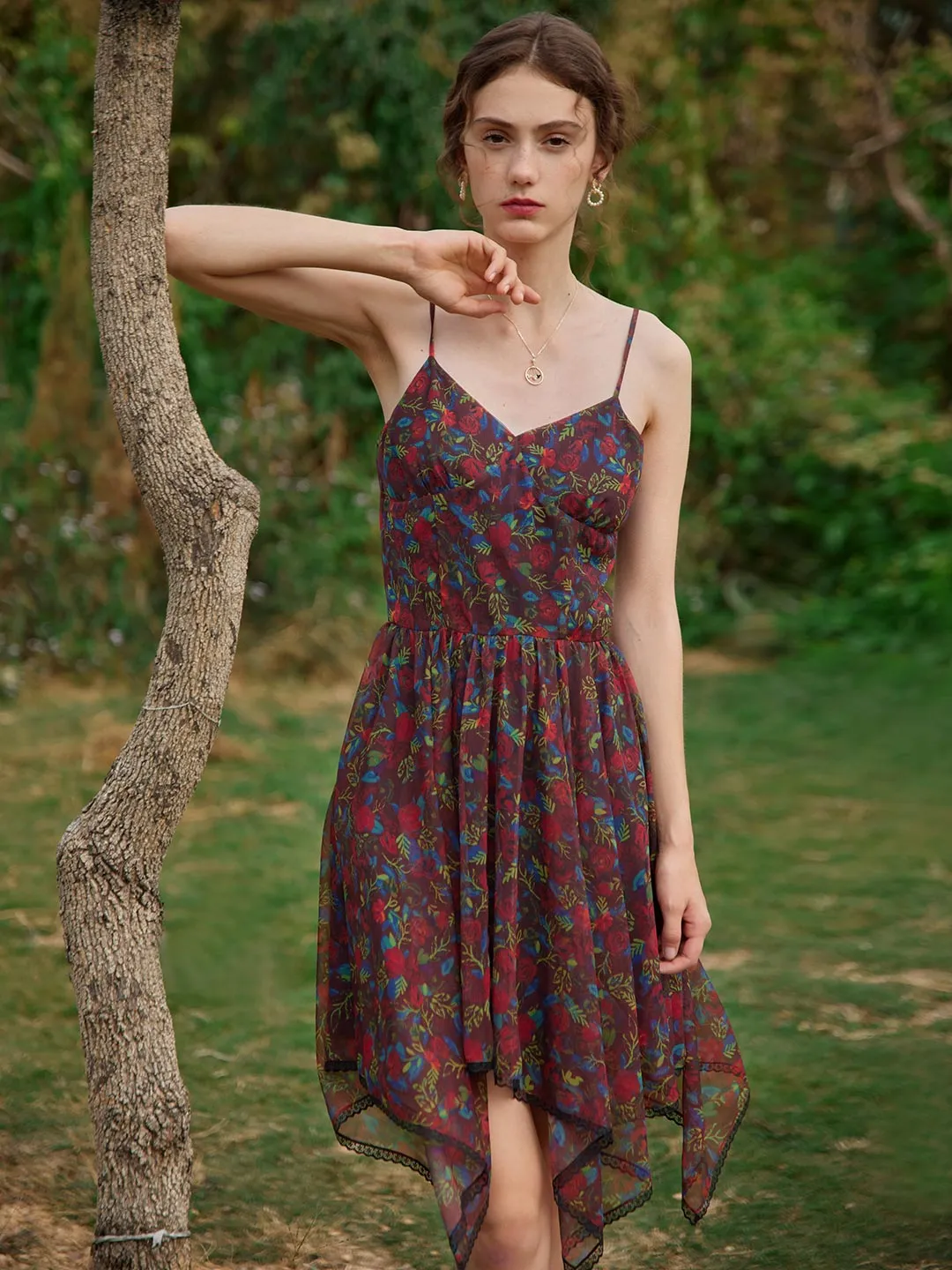 Valeria Floral Printed Slip Dress