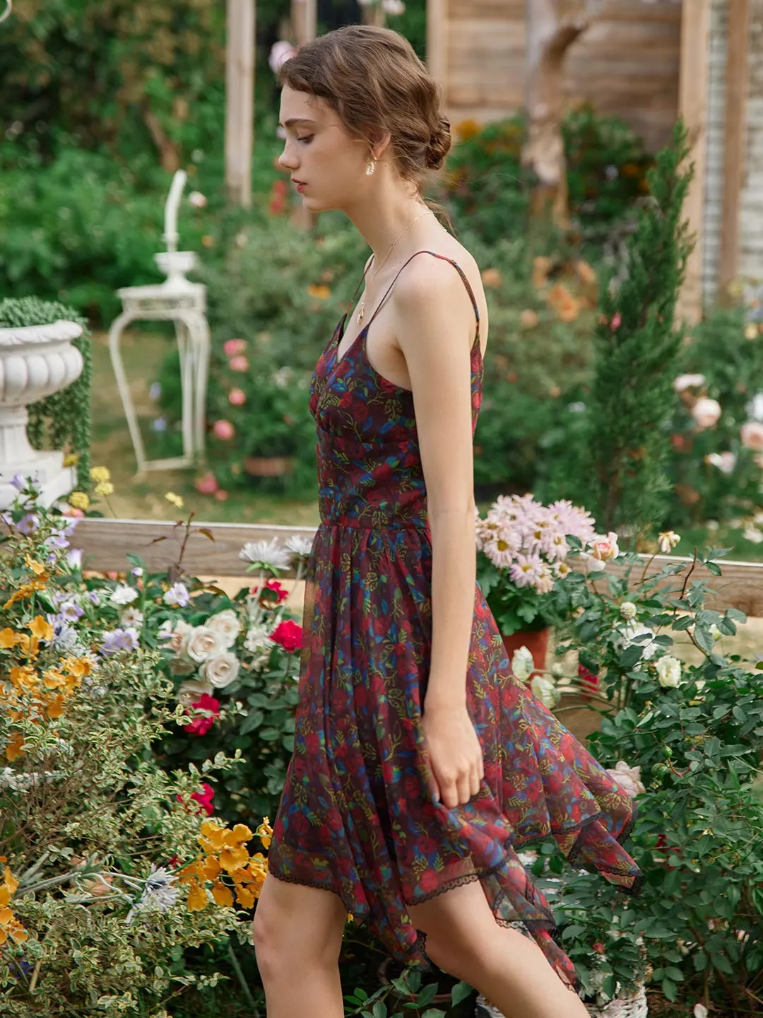 Valeria Floral Printed Slip Dress