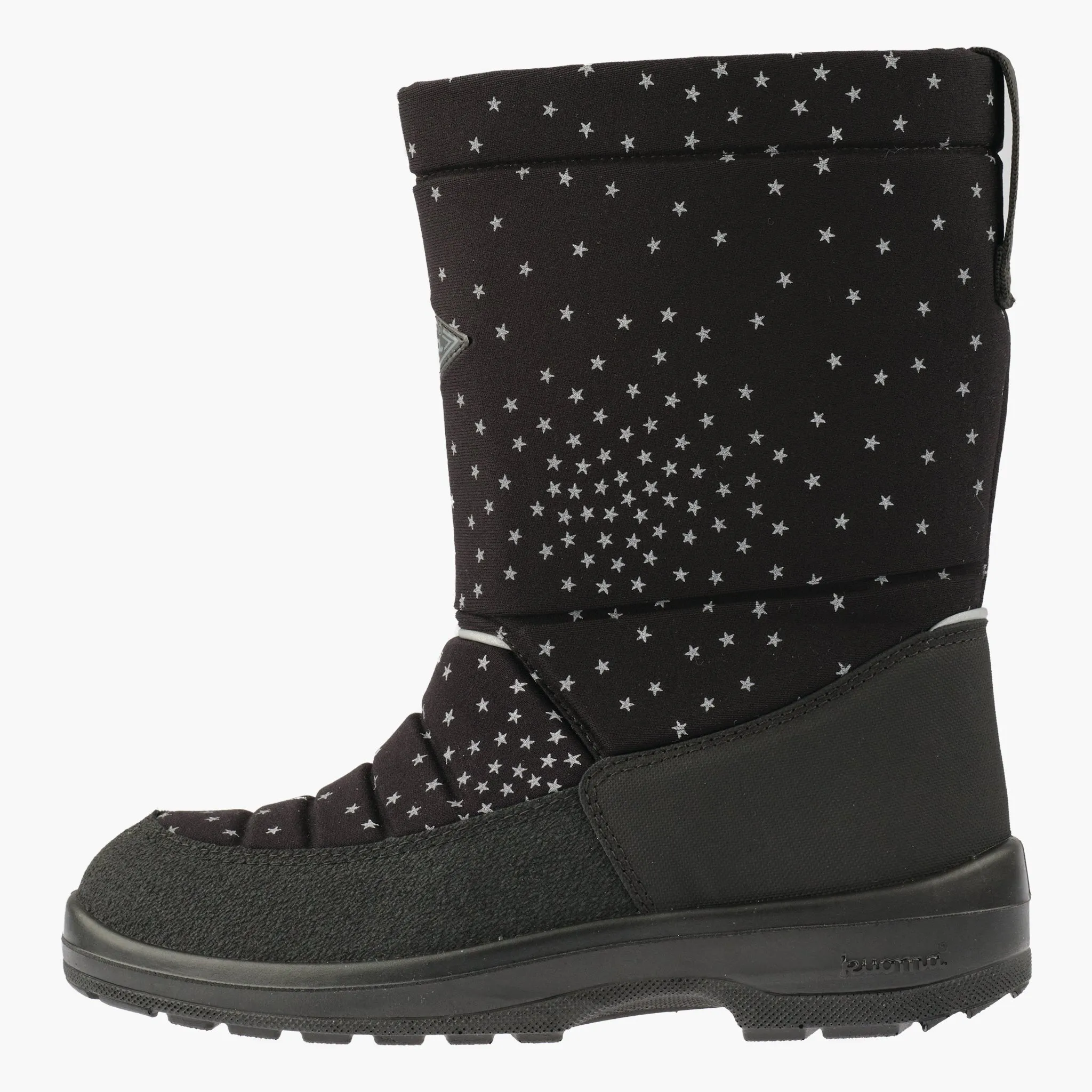 Winter boots Lady, Black Galaxy reflective