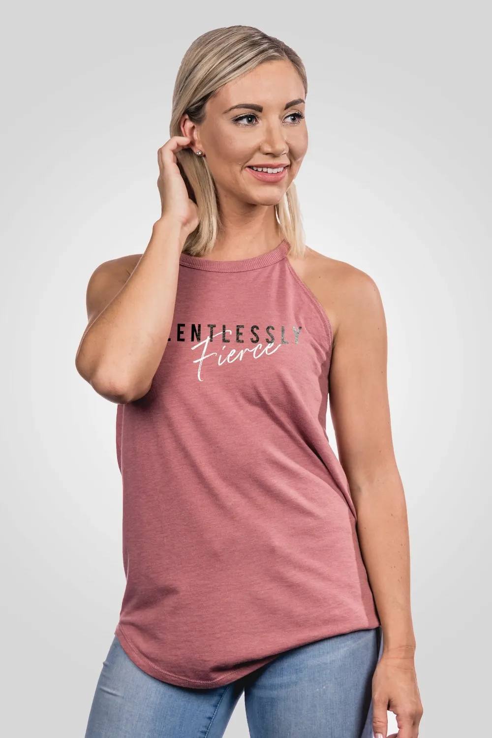 Women's Halter Tank - Relentlessly Fierce