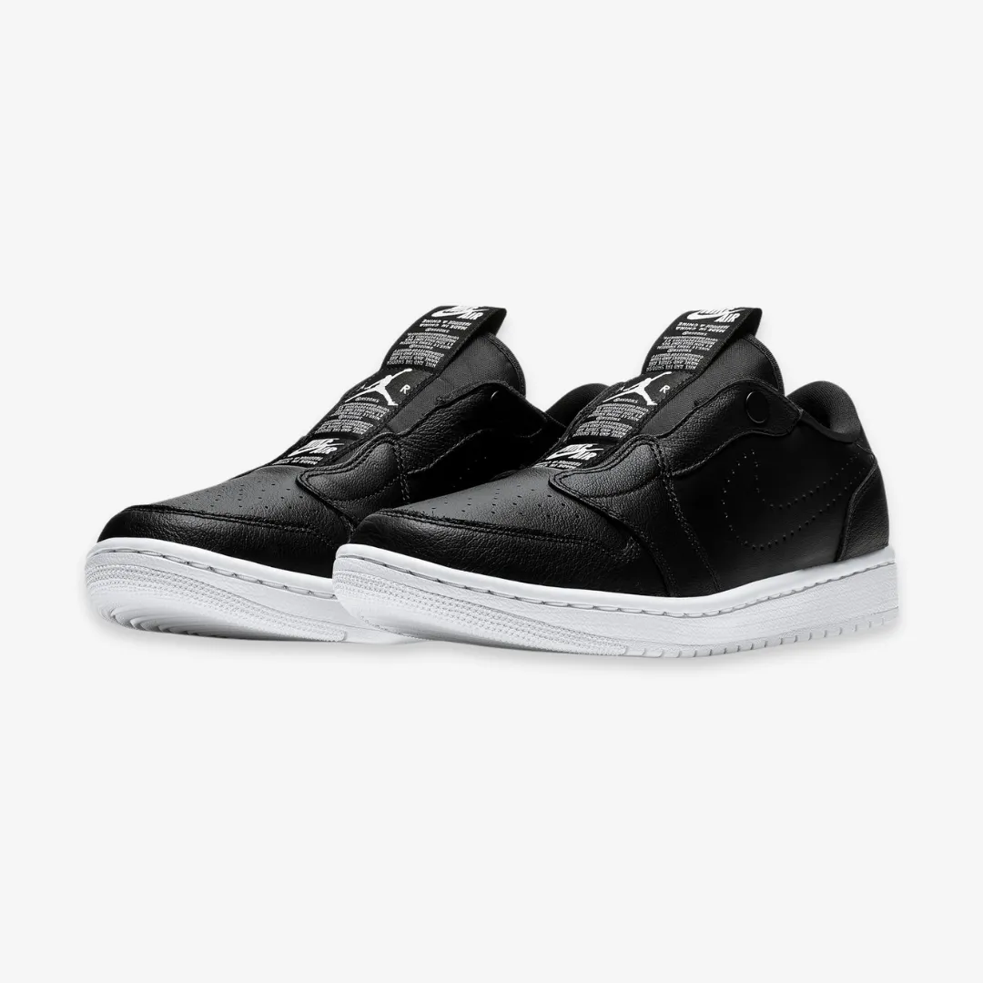 womens jordan 1 low slip (black/white)