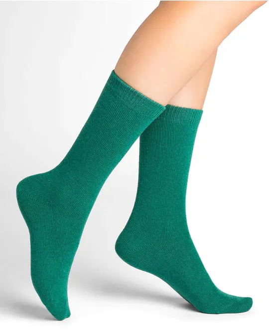 Wool Cashmere Socks Mid Menthe